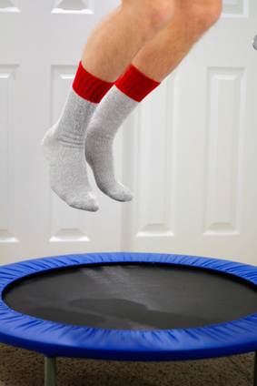 Trampoline as metaphor for bounce rate