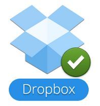 Dropbox logo for Dropbox is full post